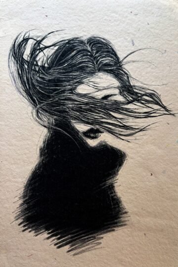 Danza. Tinta, 30 × 21 cm. Norelys Correa