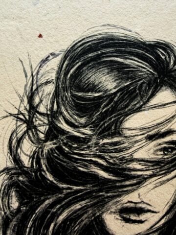 Inasible. Tinta, 30 × 21 cm. Norelys Correa