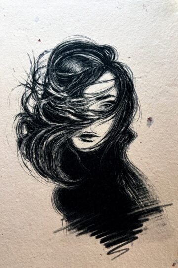 Inasible. Tinta, 30 × 21 cm. Norelys Correa