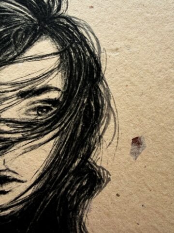 Inasible. Tinta, 30 × 21 cm. Norelys Correa