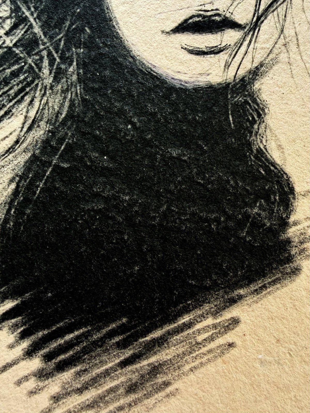 Vendaval. Tinta, 30 × 21 cm. Norelys Correa