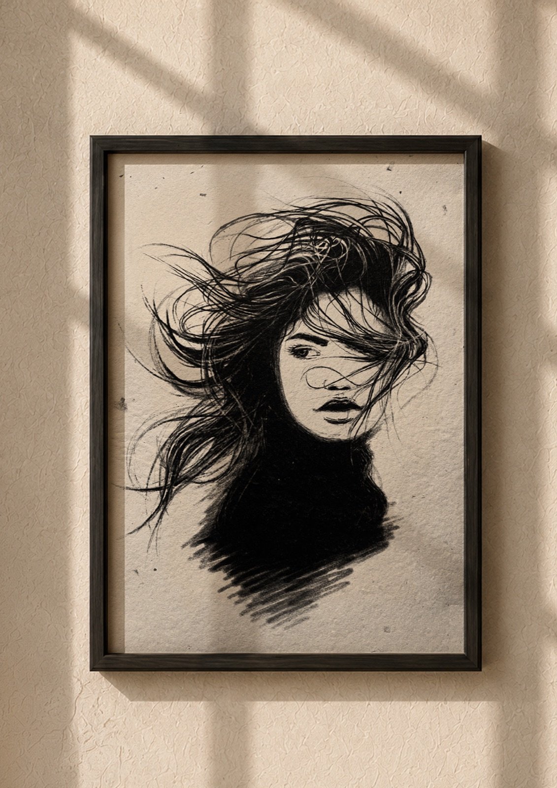 Vendaval. Tinta, 30 × 21 cm. Norelys Correa