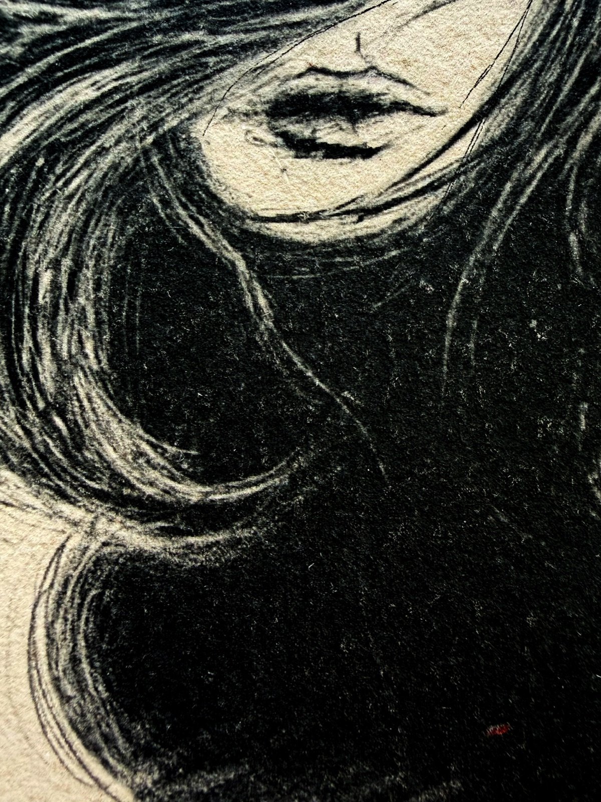 Vendaval. Tinta, 30 × 21 cm. Norelys Correa