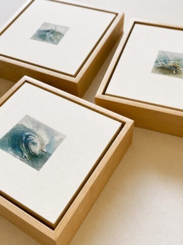 Mediterranean Waves. Acuarela, 30 × 21 cm. Norelys Correa