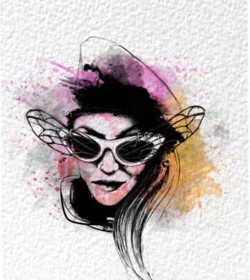 Gabélula. Acuarela digital, 30 × 42 cm. Norelys Correa