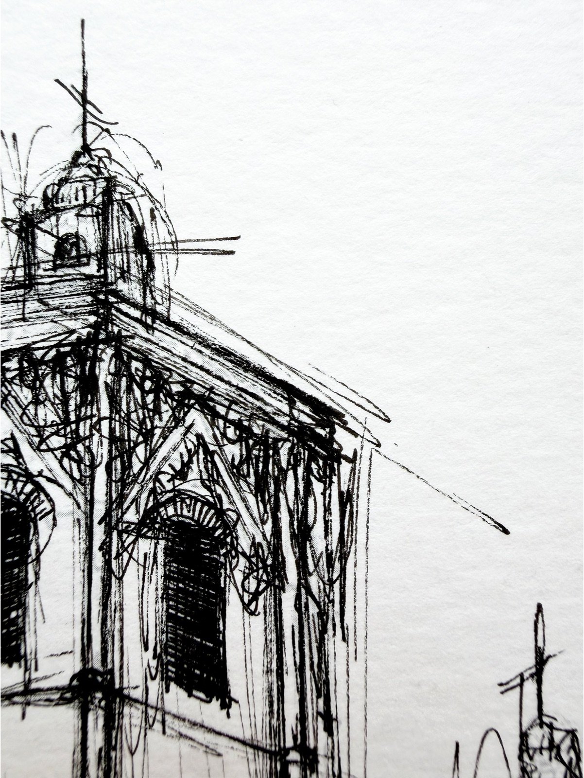 El Micalet. Tinta, 30 × 21 cm. Norelys Correa