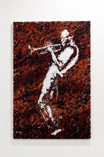 Miles Davis. Óleo, 60 × 90 cm. Norelys Correa