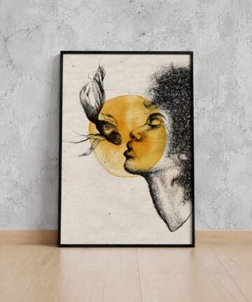 Mutismo convergente. Acuarela digital, 30 × 42 cm. Norelys Correa