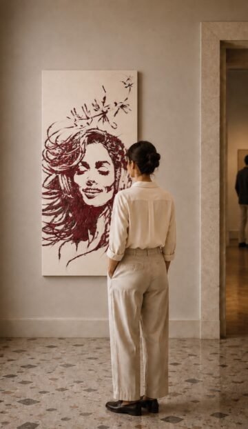 Primavera en París. Óleo, 50 × 100 cm. Norelys Correa