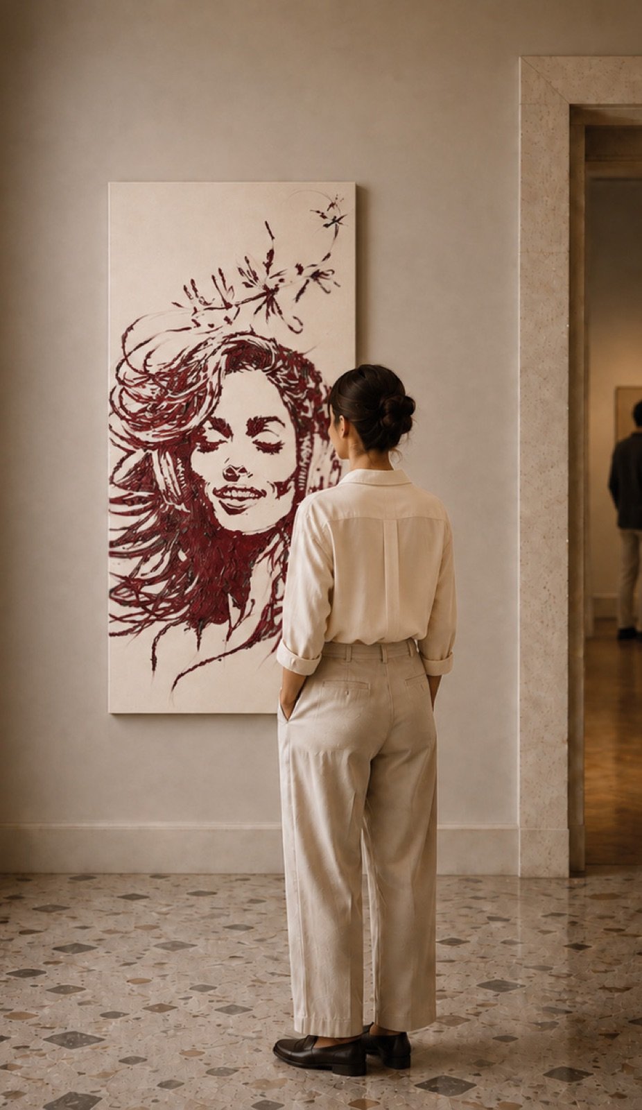 Primavera en París. Óleo, 50 × 100 cm. Norelys Correa