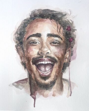 Wynwood Freedom. Acuarela, 30 × 42 cm. Norelys Correa