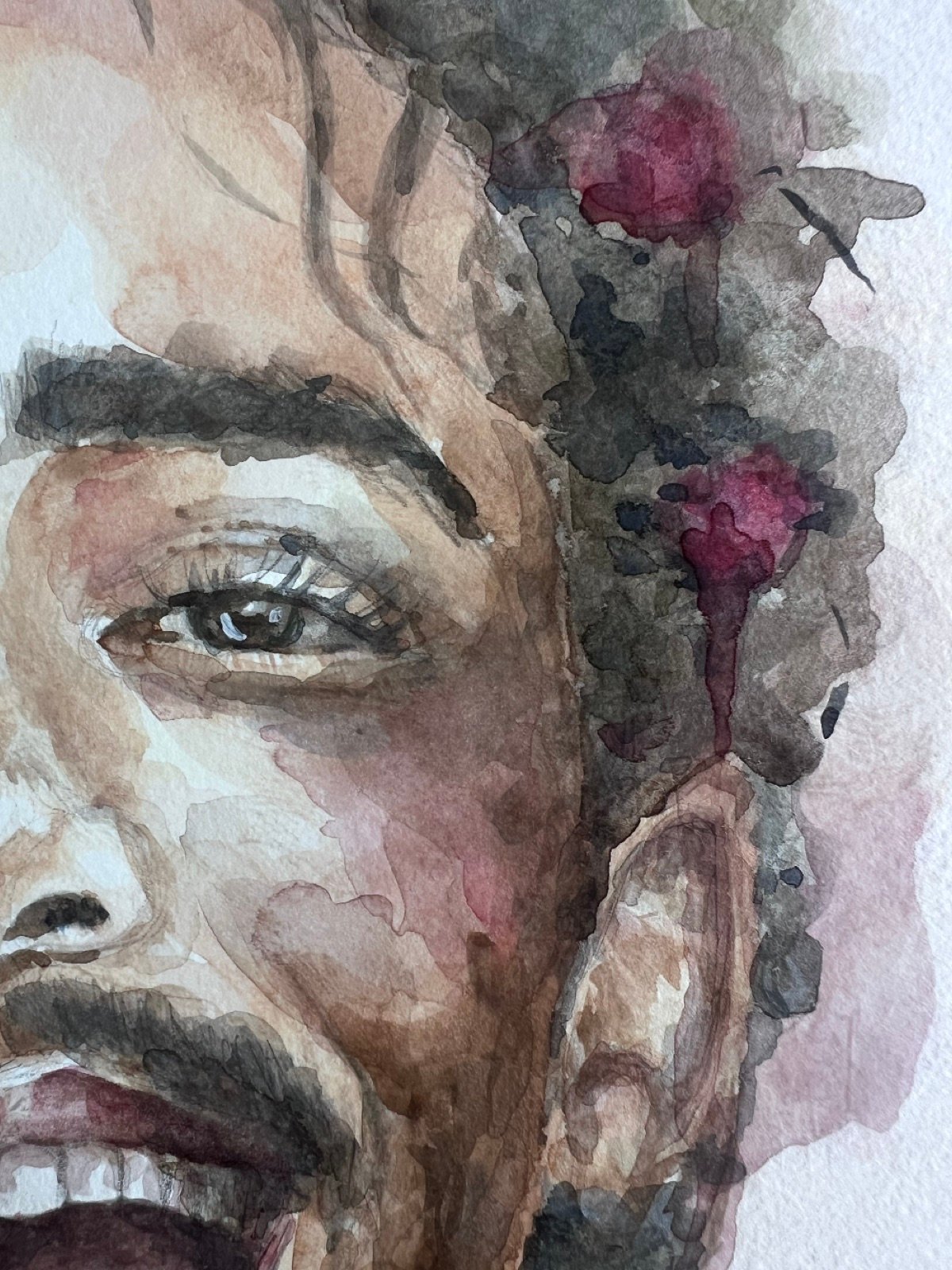 Wynwood Freedom. Acuarela, 30 × 42 cm. Norelys Correa