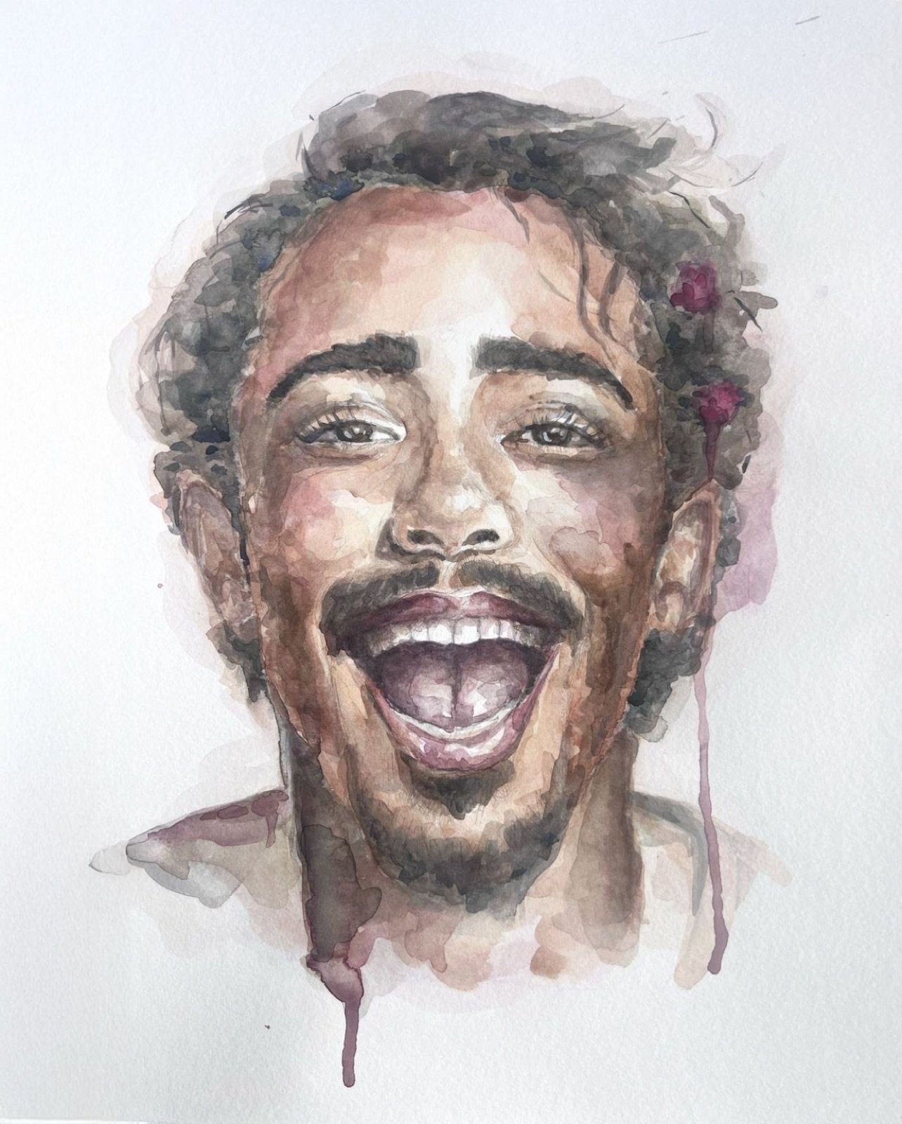 Wynwood Freedom. Acuarela, 30 × 42 cm. Norelys Correa