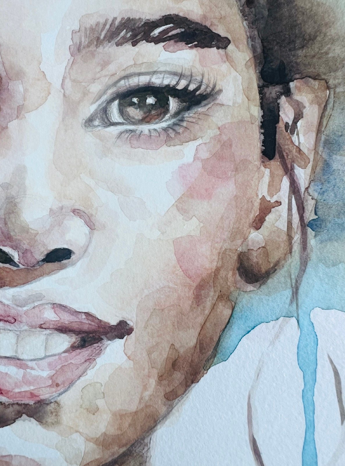Wynwood Gaze. Acuarela, 30 × 42 cm. Norelys Correa