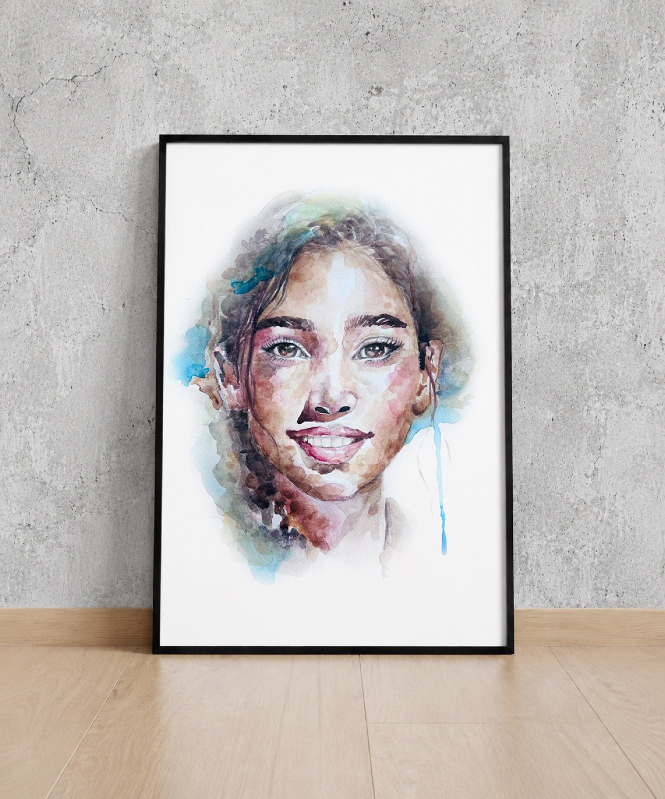 Wynwood Gaze. Acuarela, 30 × 42 cm. Norelys Correa
