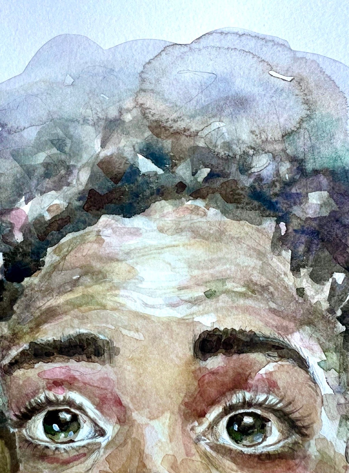 Wynwood Innocence. Acuarela, 30 × 42 cm. Norelys Correa
