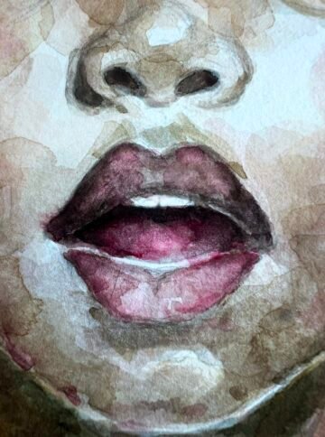 Wynwood Innocence. Acuarela, 30 × 42 cm. Norelys Correa