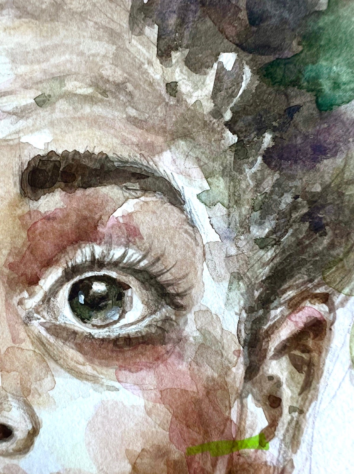 Wynwood Innocence. Acuarela, 30 × 42 cm. Norelys Correa