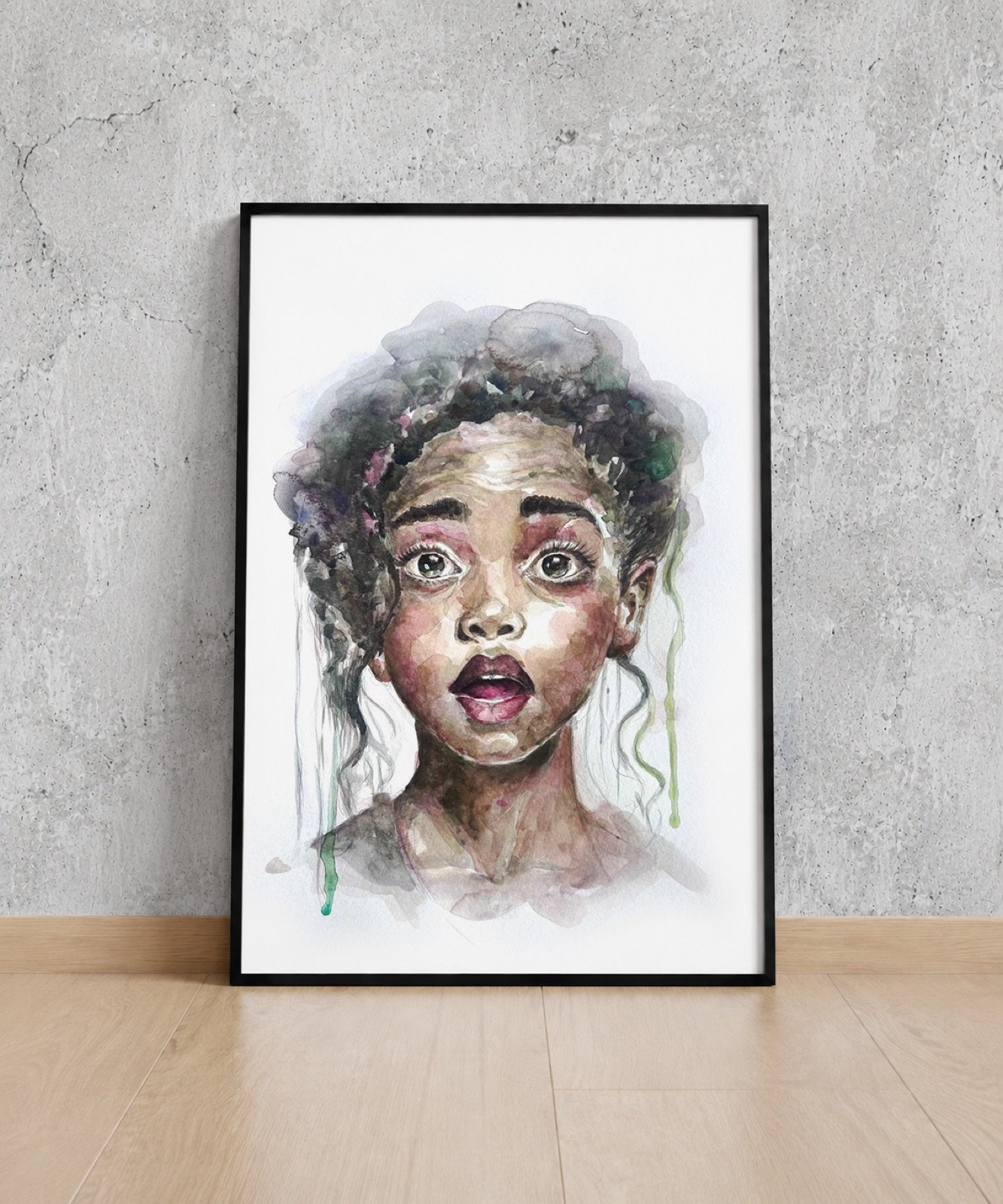 Wynwood Innocence. Acuarela, 30 × 42 cm. Norelys Correa