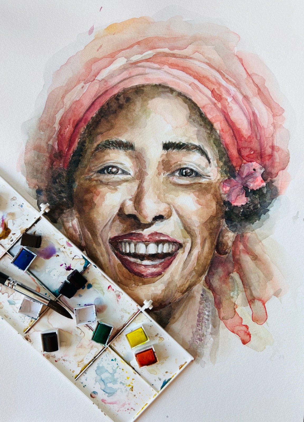 Wynwood Memories. Acuarela, 30 × 42 cm. Norelys Correa