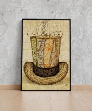 Sombrero de Bono. Acuarela digital, 30 × 42 cm. Norelys Correa