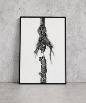 Blunder. Tinta, 30 × 21 cm. Norelys Correa