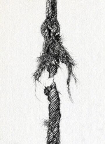 Blunder. Tinta, 30 × 21 cm. Norelys Correa