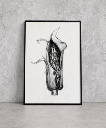 Button. Tinta, 30 × 21 cm. Norelys Correa
