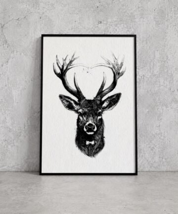 Deer. Tinta, 30 × 21 cm. Norelys Correa