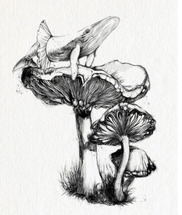 Heavy. Tinta, 30 × 21 cm. Norelys Correa
