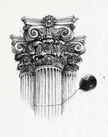 Ornate. Tinta, 30 × 21 cm. Norelys Correa