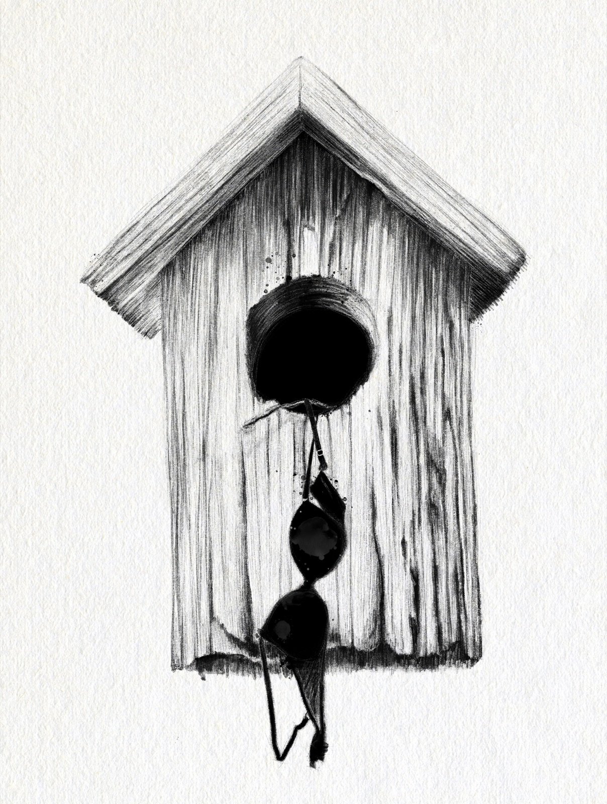 Trunk. Tinta, 30 × 21 cm. Norelys Correa