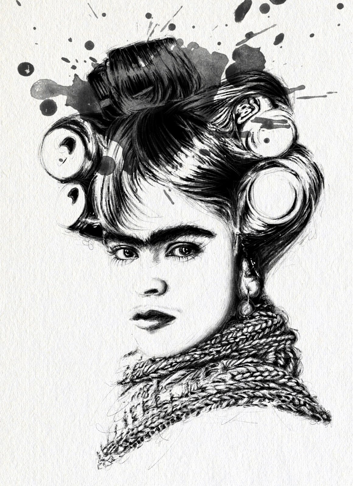 CROWN. Tinta, 30 × 21 cm. Norelys Correa